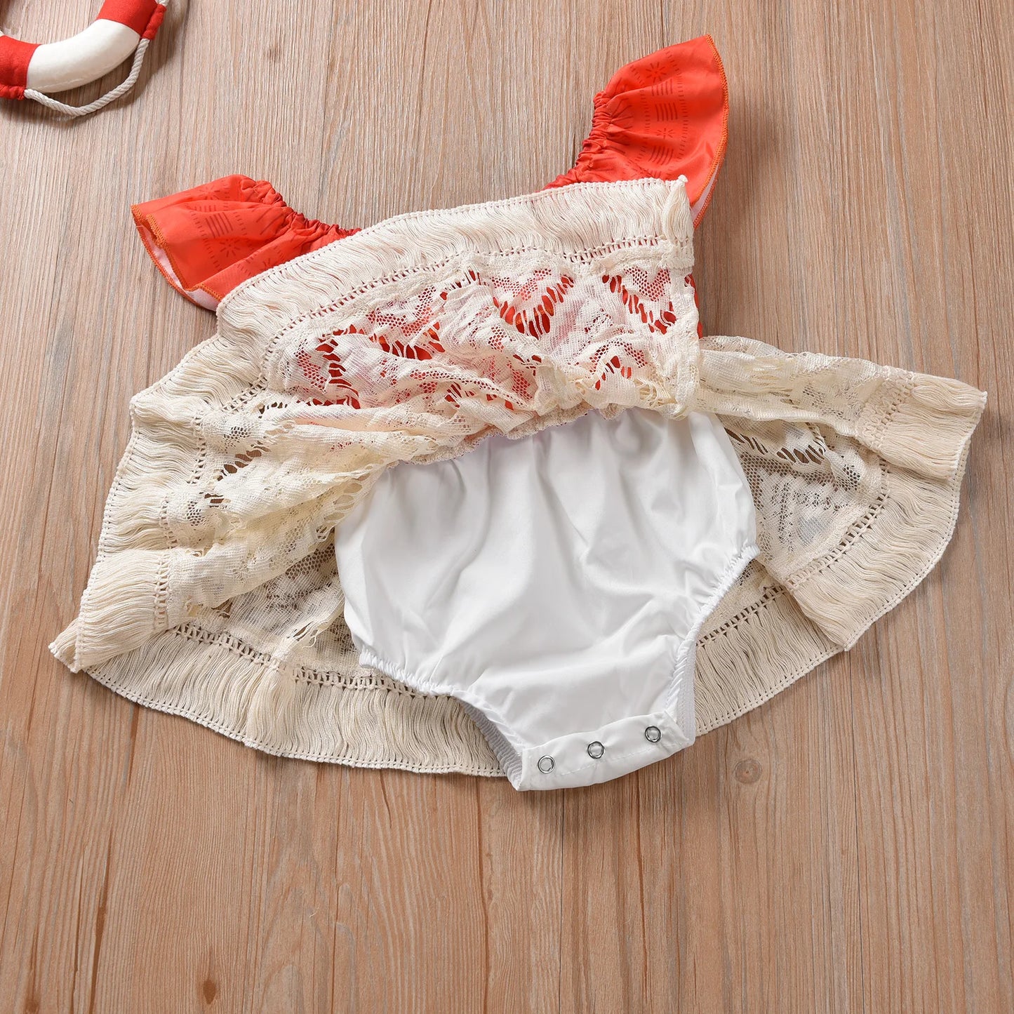 Fantasia infantil para bebês meninas Moana Polinésia Princesa Fantasia Irmã Combinando Renda Patchwork Semana do Livro Fantasia Vestido de Verão