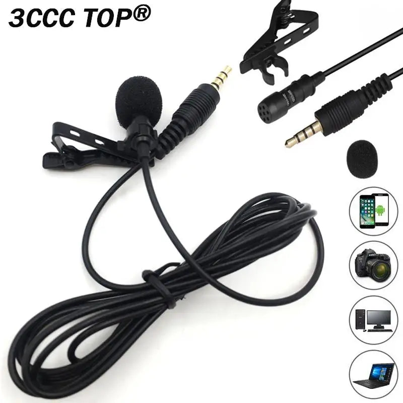 1 peça 3M Professionals Microfone de áudio automotivo com clipe de 3,5 mm e plugue de microfone estéreo com fio mini microfone externo para rádio DVD automotivo