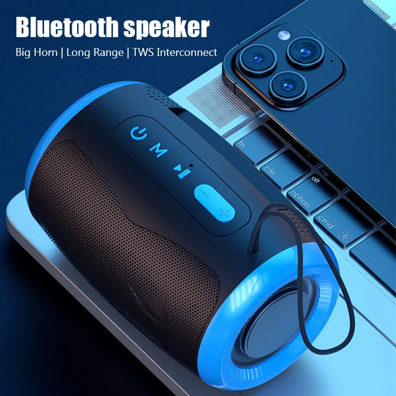 # TSN-1 Alto-falante portátil sem fio Bluetooth com modos FM/SD/USB/Aux estéreo 5.3 à prova d'água para som de alta fidelidade ao ar livre