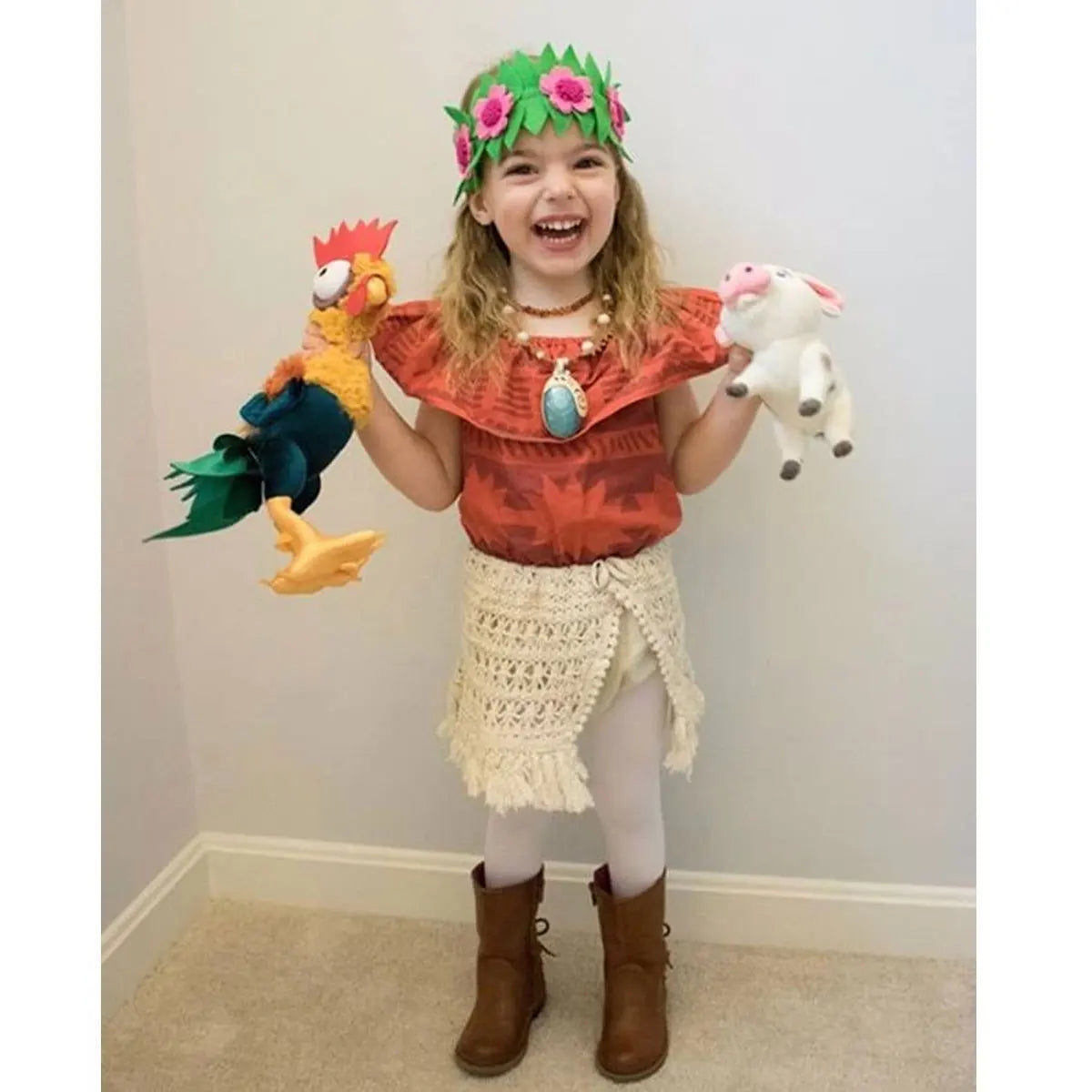 Fantasia infantil para bebês meninas Moana Polinésia Princesa Fantasia Irmã Combinando Renda Patchwork Semana do Livro Fantasia Vestido de Verão