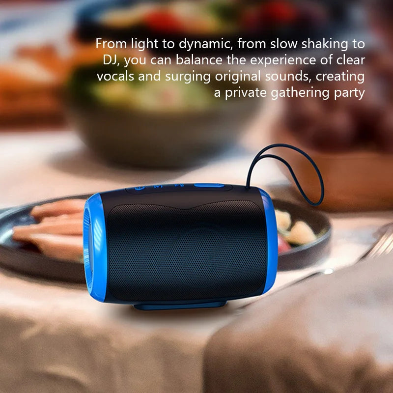 # TSN-1 Alto-falante portátil sem fio Bluetooth com modos FM/SD/USB/Aux estéreo 5.3 à prova d'água para som de alta fidelidade ao ar livre