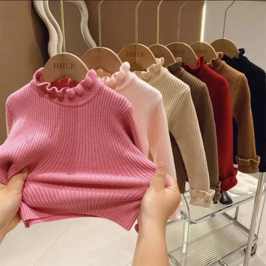 Roupas de outono para bebês de 0 a 7 anos, meninos e meninas, suéter de malha para bebês, roupas de malha para recém-nascidos, manga comprida, algodão, pulôver para bebês